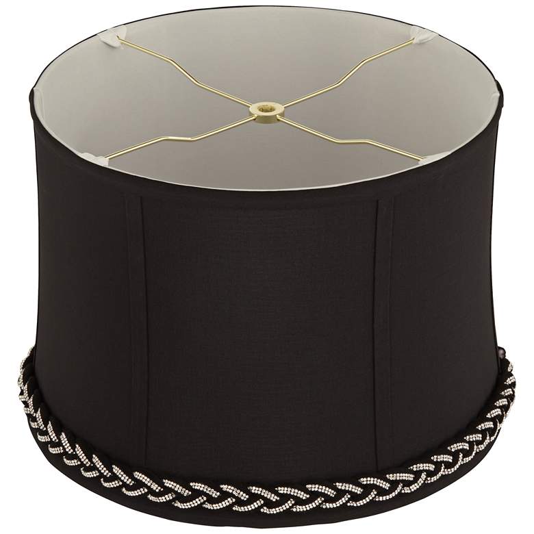Image 4 Springcrest Abbi Black Softback Drum Lamp Shade 13x14x10 (Spider) more views