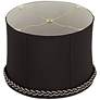 4_Springcrest Abbi Black Softback Drum Lamp Shade 13x14x10 (Spider) more views