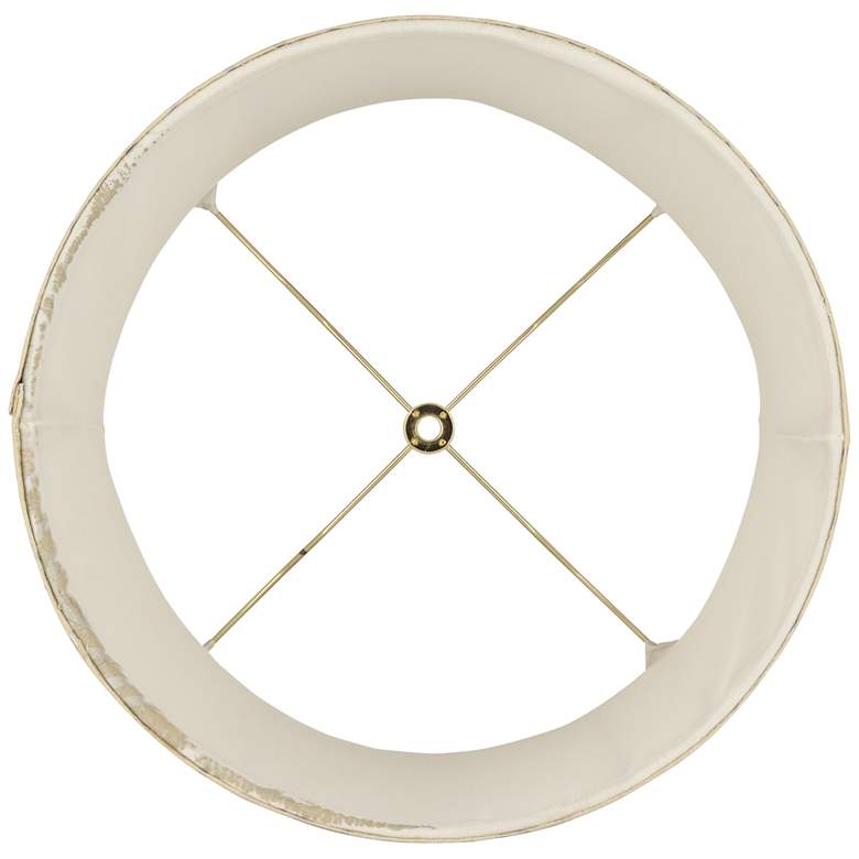 Image 5 Springcrest Abbi Golden Beige Silver Swirl Drum Shade 13x14x10 (Spider) more views