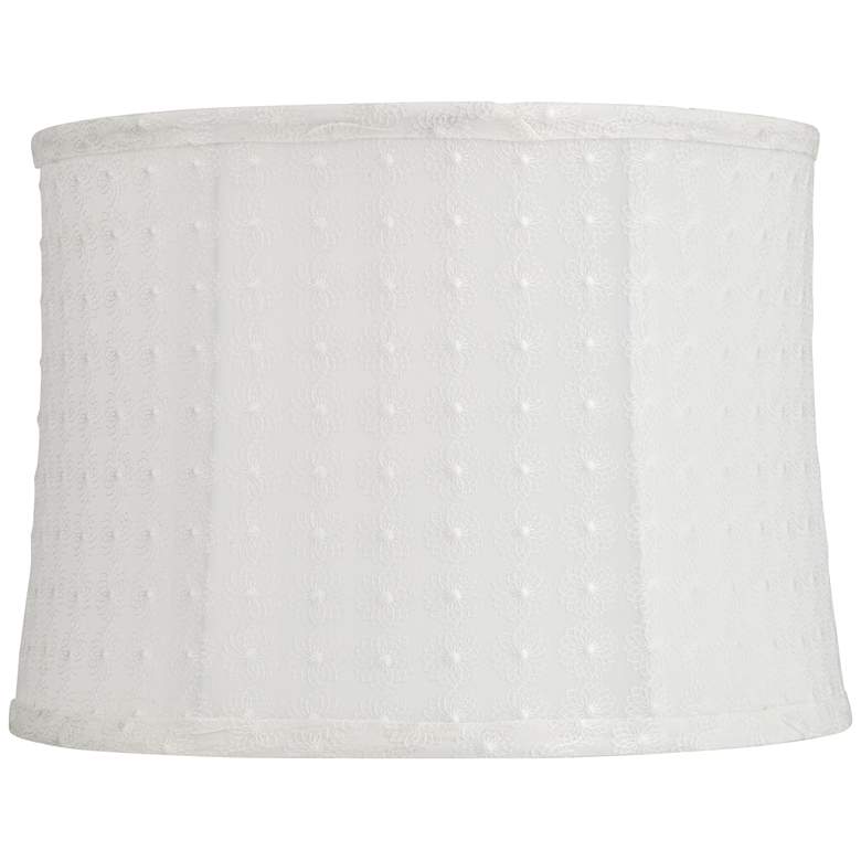 Image 1 Springcrest Abbi Ivory Linear Dot Pattern Lamp Shade 13x14x10 (Spider)