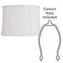 6_Springcrest Abbi Ivory Linear Dot Pattern Lamp Shade 13x14x10 (Spider) more views