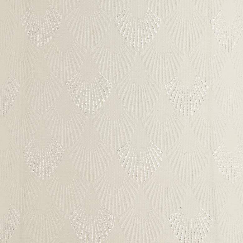 Image 2 Springcrest Abbi Soft Beige Shell Pattern Drum Lamp Shade 13x14x10 (Spider) more views
