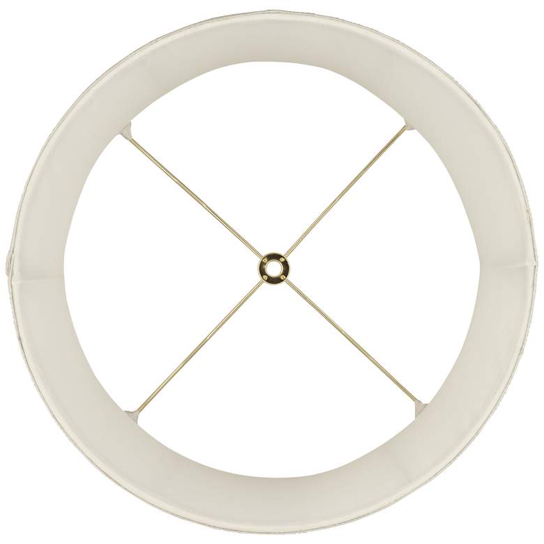 Image 5 Springcrest Abbi Soft Beige Shell Pattern Drum Lamp Shade 13x14x10 (Spider) more views