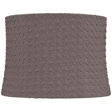 Springcrest Abbi Textured Gray Softback Drum Lamp Shade 13x14x10 (Spider)