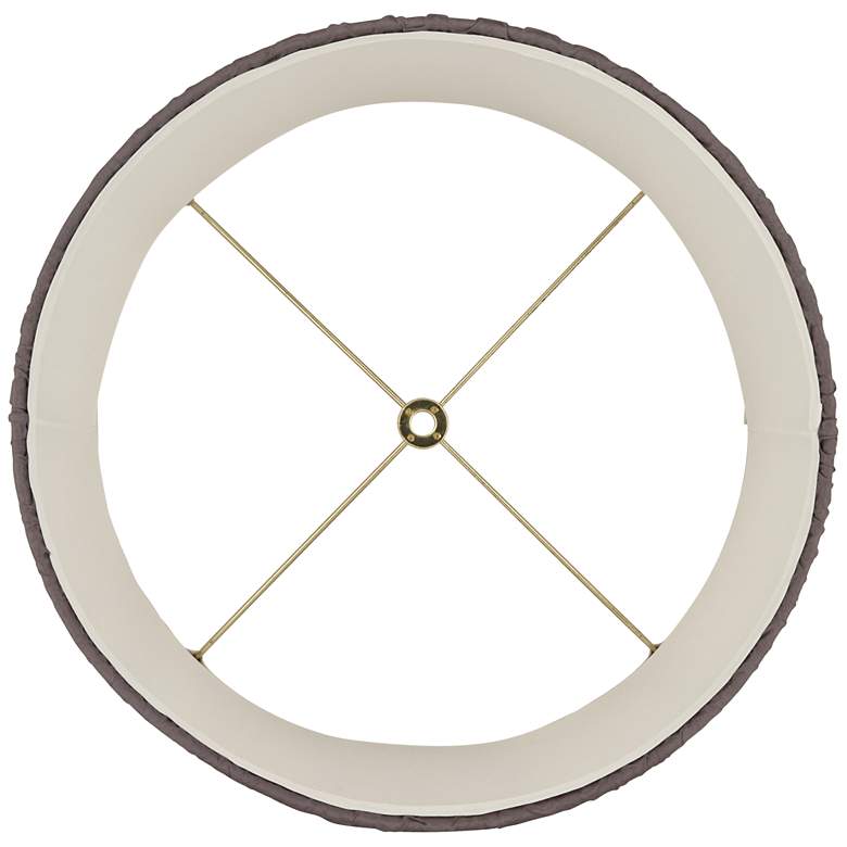 Image 5 Springcrest Abbi Textured Gray Softback Drum Lamp Shade 13x14x10 (Spider) more views