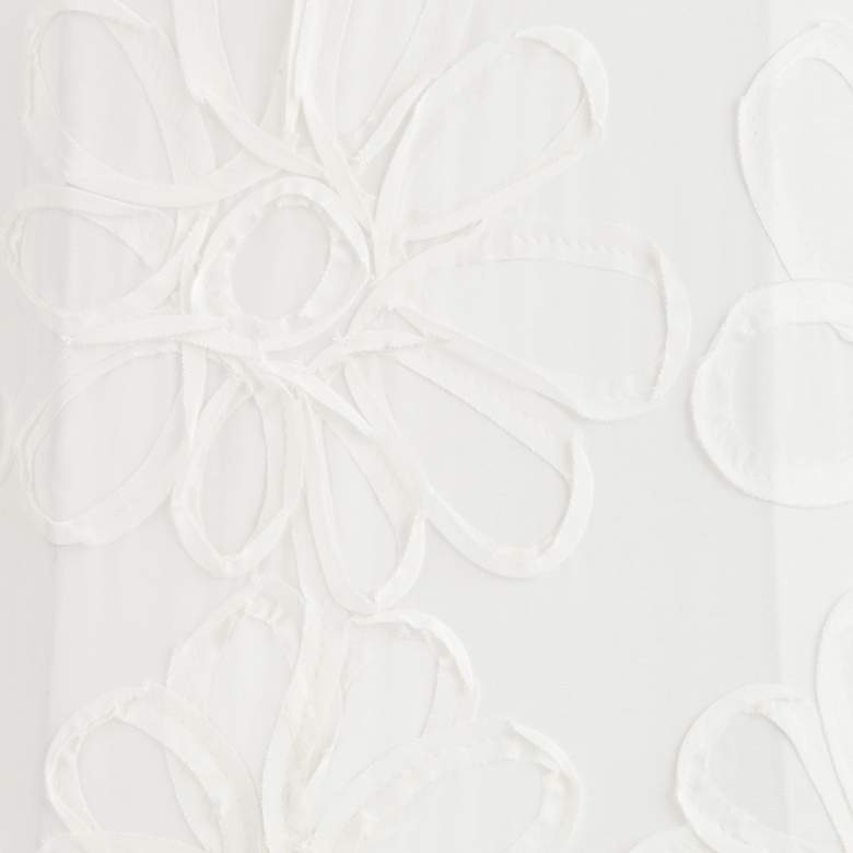 Image 2 Springcrest Abbi White Flower Softback Drum Lamp Shade 13x14x10 (Spider) more views