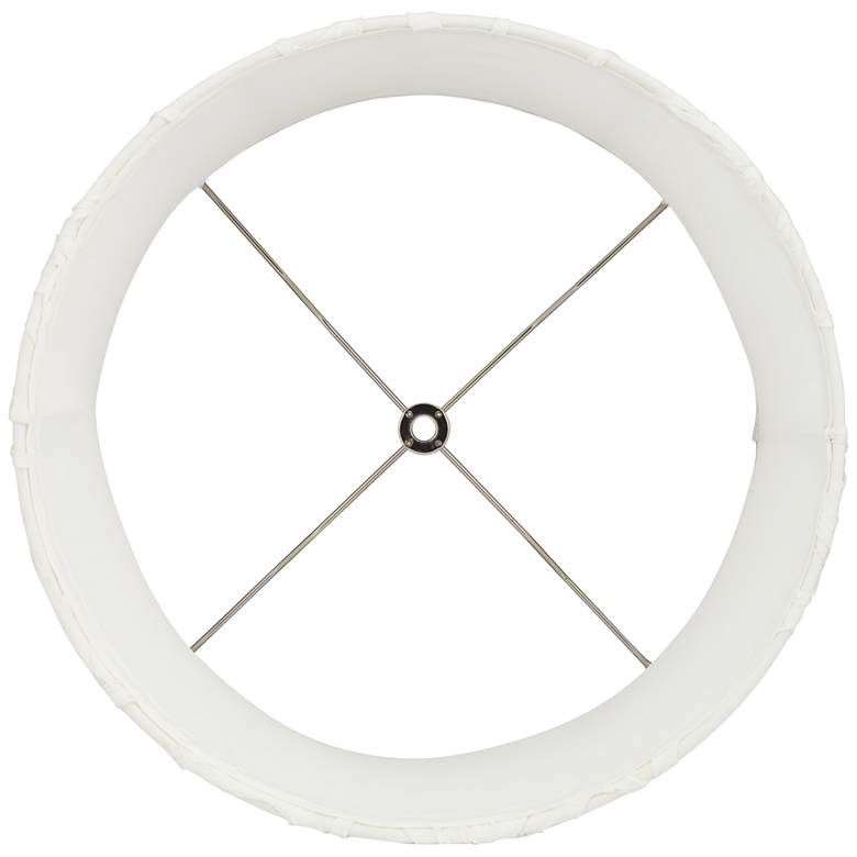 Image 5 Springcrest Abbi White Flower Softback Drum Lamp Shade 13x14x10 (Spider) more views