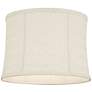 3_Springcrest Abbi Winter White Softback Drum Lamp Shade 13x14x10 (Spider) more views