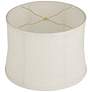 4_Springcrest Abbi Winter White Softback Drum Lamp Shade 13x14x10 (Spider) more views