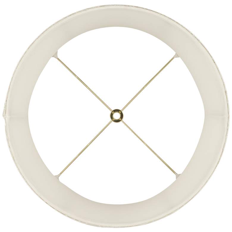 Image 5 Springcrest Abbi Winter White Softback Drum Lamp Shade 13x14x10 (Spider) more views