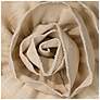 5_Springcrest Almond Linen with Flower Pinched Drum Shade 11x12x11 (Spider) more views