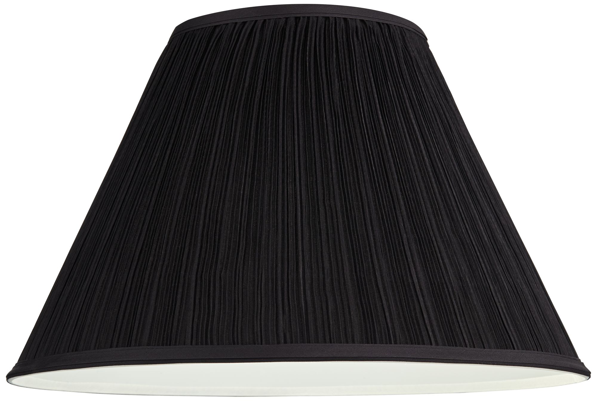 Image 3 Springcrest Amos Black Mushroom Pleated Lamp Shade 7x17 x11.5 (Spider) more views