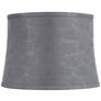 1_Springcrest Andie Gray Softback Drum Lamp Shade 14x16x11.5 (Spider)