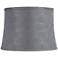 Springcrest Andie Gray Softback Drum Lamp Shade 14x16x11.5 (Spider)
