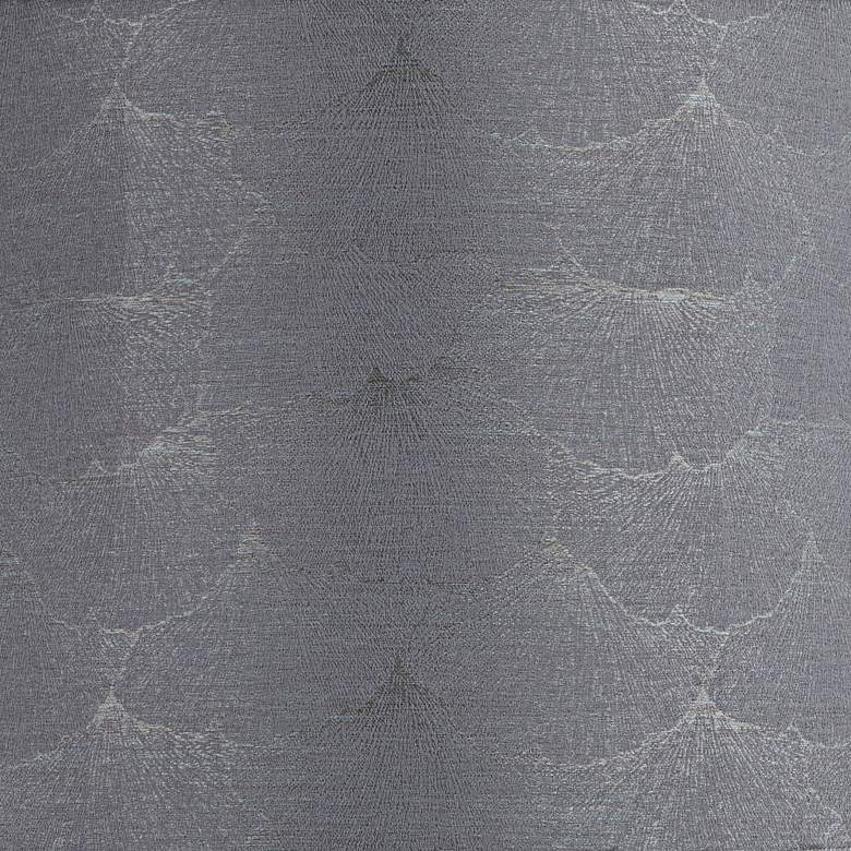 Image 2 Springcrest Andie Gray Softback Drum Lamp Shade 14x16x11.5 (Spider) more views
