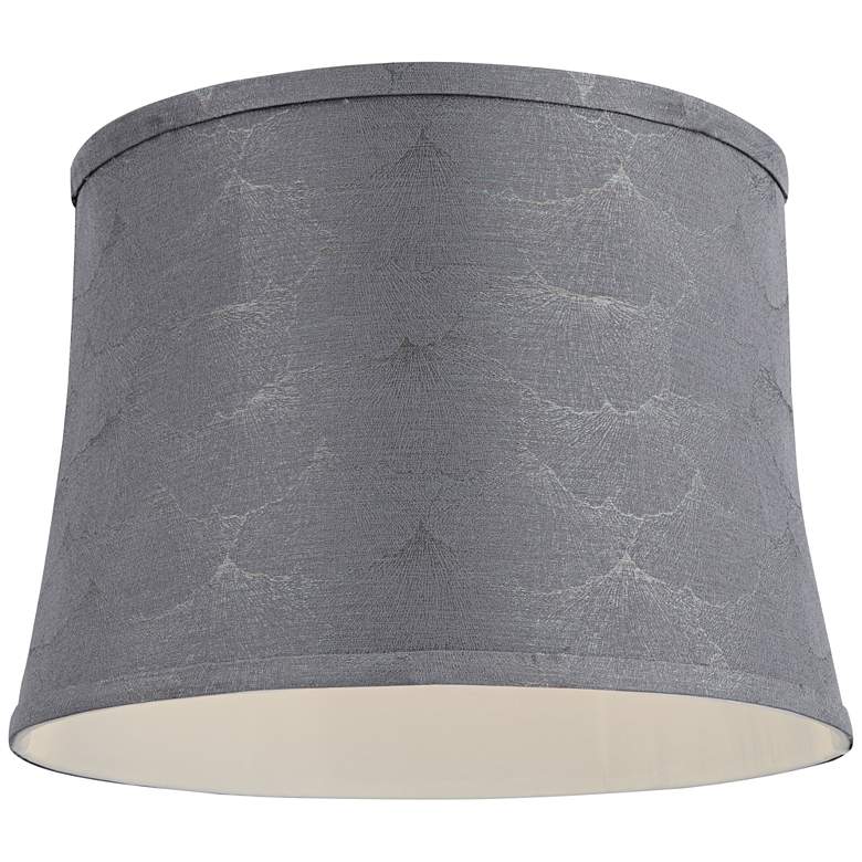Image 3 Springcrest Andie Gray Softback Drum Lamp Shade 14x16x11.5 (Spider) more views