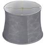 4_Springcrest Andie Gray Softback Drum Lamp Shade 14x16x11.5 (Spider) more views