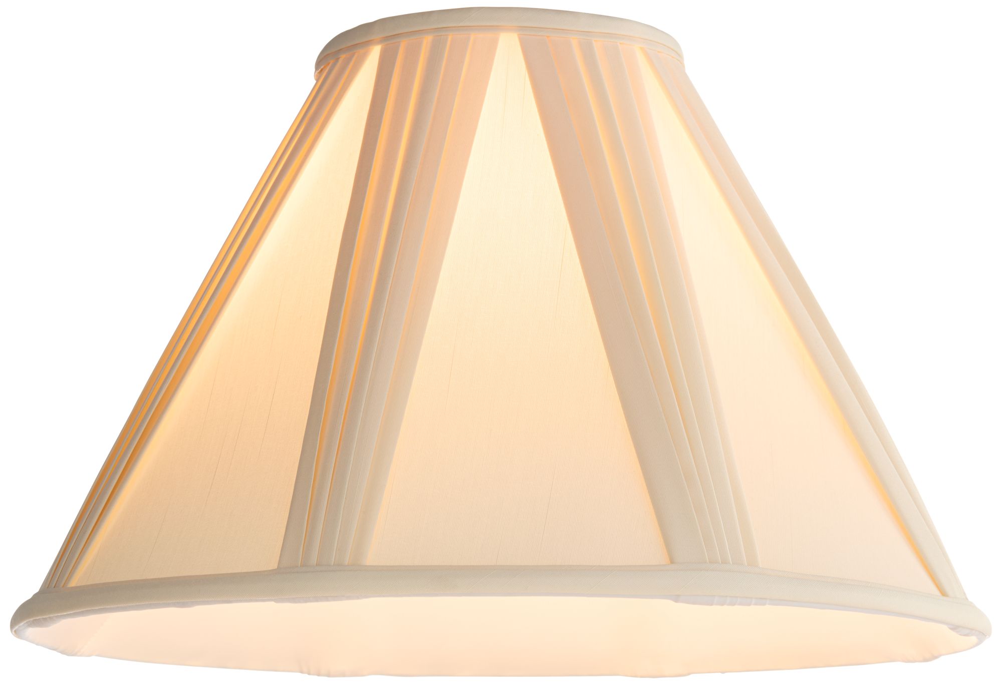 Springcrest Annecy Ivory French V-Drape Pleated Lamp Shade 6x17x12 (Spider)