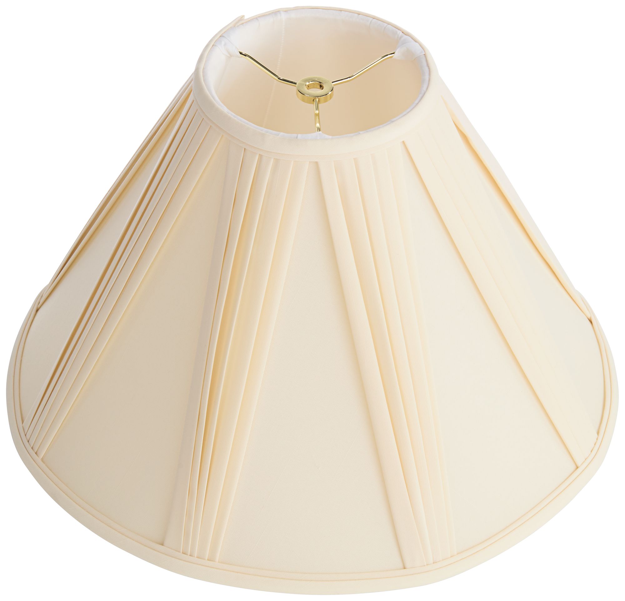 Springcrest Annecy Ivory French V-Drape Pleated Lamp Shade 6x17x12 (Spider)