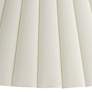 Thumbnail3 of Springcrest Antique White Box Pleat Lamp Shade 6.75x20.75x12.5 (Spider) more views