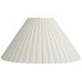 1_Springcrest Antique White Box Pleat Lamp Shade 6.75x20.75x12.5 (Spider)