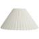 Springcrest Antique White Box Pleat Lamp Shade 6.75x20.75x12.5 (Spider)