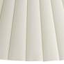 3_Springcrest Antique White Box Pleat Lamp Shade 6.75x20.75x12.5 (Spider) more views