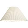 4_Springcrest Antique White Box Pleat Lamp Shade 6.75x20.75x12.5 (Spider) more views