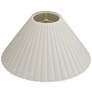5_Springcrest Antique White Box Pleat Lamp Shade 6.75x20.75x12.5 (Spider) more views