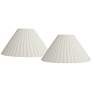 1_Springcrest Antique White Box Pleat Shade 6.75x20.75x12.5 (Spider) Set 2
