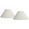 Springcrest Antique White Box Pleat Shade 6.75x20.75x12.5 (Spider) Set 2