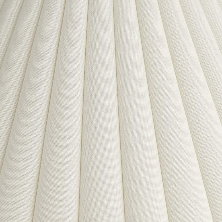 Image 2 Springcrest Antique White Box Pleat Shade 6.75x20.75x12.5 (Spider) Set 2 more views