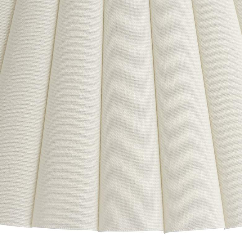 Image 3 Springcrest Antique White Box Pleat Shade 6.75x20.75x12.5 (Spider) Set 2 more views