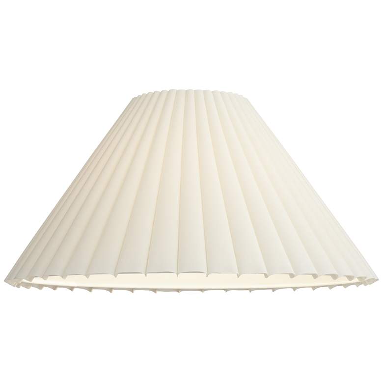 Image 4 Springcrest Antique White Box Pleat Shade 6.75x20.75x12.5 (Spider) Set 2 more views