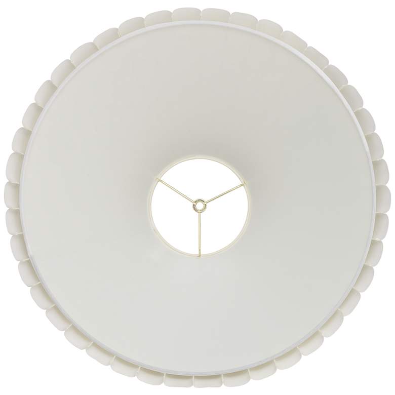 Image 6 Springcrest Antique White Box Pleat Shade 6.75x20.75x12.5 (Spider) Set 2 more views