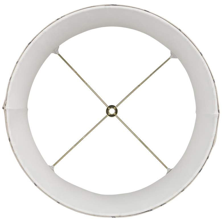 Image 5 Springcrest Barr Gray Abstract Softback Drum Lamp Shade 14x15x11 (Spider) more views