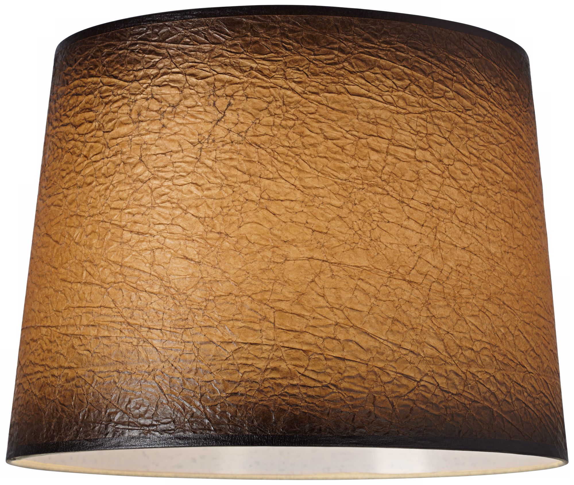 Image 2 Springcrest Beale Distressed Faux Paper Lamp Shade 13x15x11 (Spider) more views