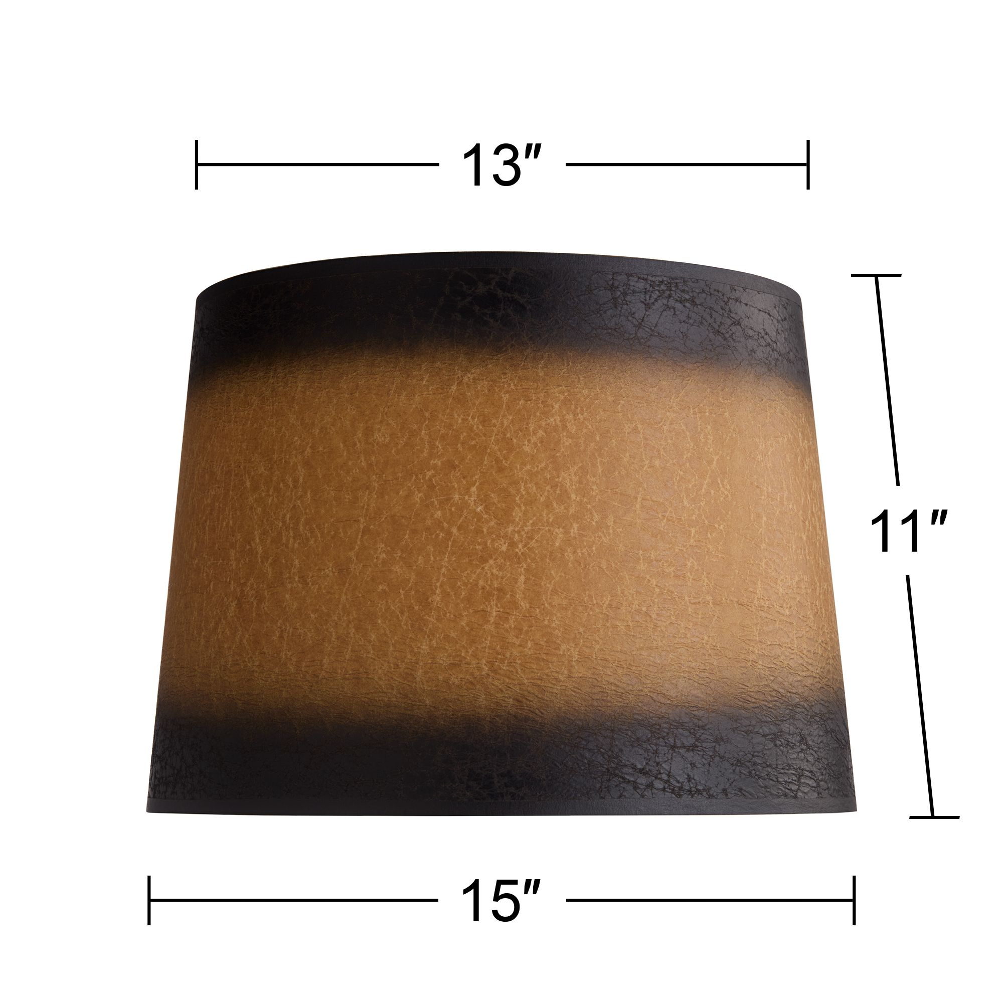 Springcrest Beale Distressed Faux Paper Lamp Shade 13x15x11 (Spider)