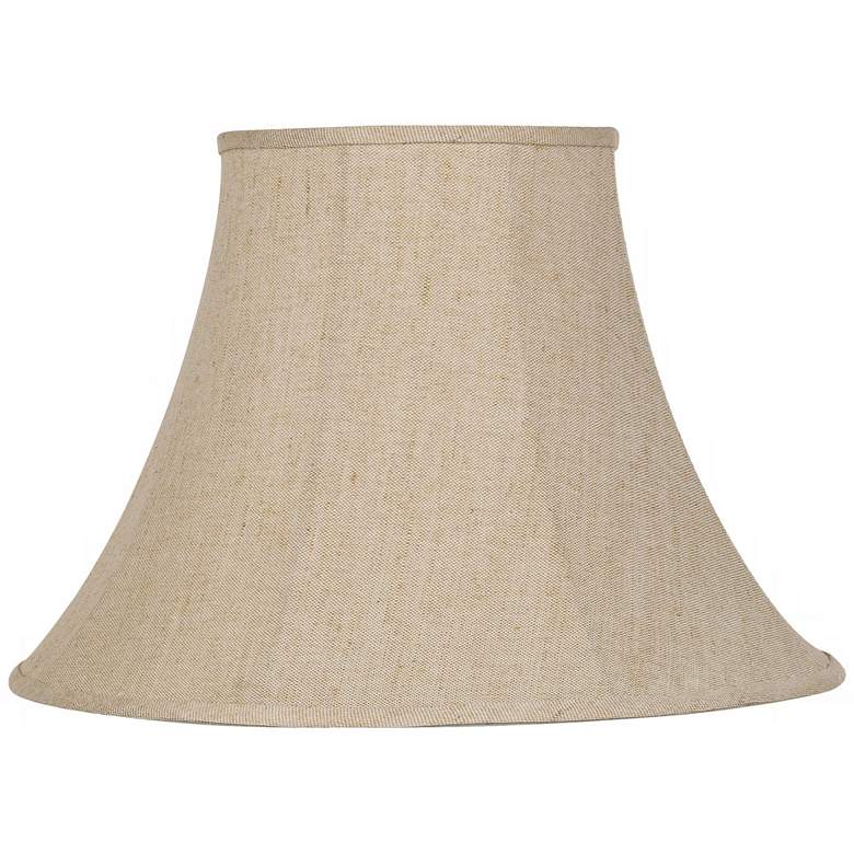 Image 1 Springcrest Beige Bell Linen Lamp Shade 9x19x12.5 (Spider)