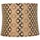 Springcrest Beige Embroidered Copper Circles Lamp Shade 13x14x11 (Spider)
