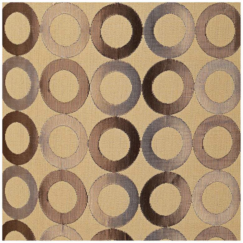 Image 4 Springcrest Beige Embroidered Copper Circles Lamp Shade 13x14x11 (Spider) more views