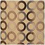 4_Springcrest Beige Embroidered Copper Circles Lamp Shade 13x14x11 (Spider) more views