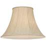3_Springcrest Beige Linen Set of 2 Bell Lamp Shades 9x19x12.5 (Spider) more views