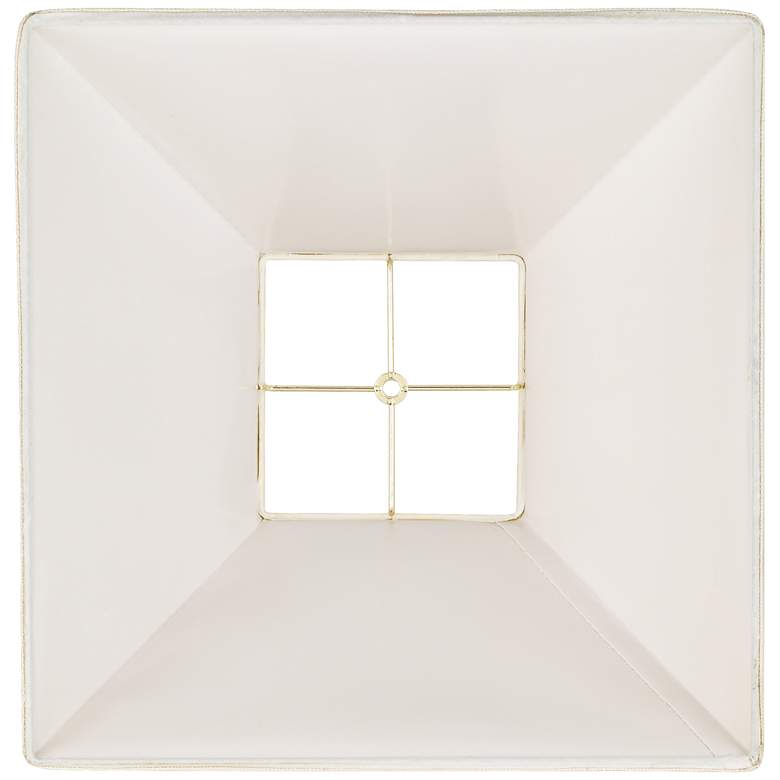 Image 5 Springcrest Beige Linen Set of 2 Square Lamp Shades 7x17x13 (Spider) more views