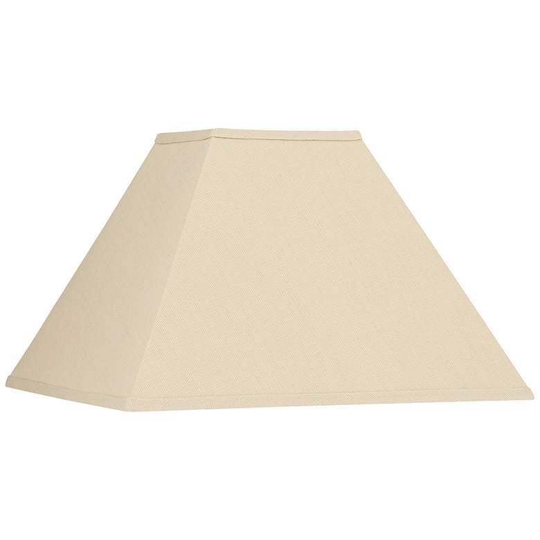 Image 1 Springcrest Beige Linen Tapered Square Lamp Shade 6x16x10 (Spider)