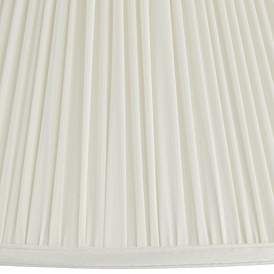 Image2 of Springcrest Beige Mushroom Pleated Empire Lamp Shade 7x16x12 (Spider) more views