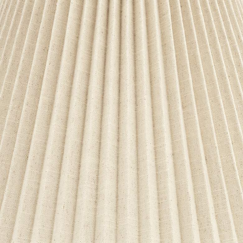 Image 2 Springcrest Beige Pleated Lamp Shade 10.5x19x12.5 (Spider) more views