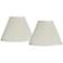 Springcrest Beige Set of 2 Pleated Empire Lamp Shades 7x16x12 (Spider)