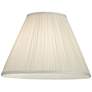 3_Springcrest Beige Set of 2 Pleated Empire Lamp Shades 7x16x12 (Spider) more views