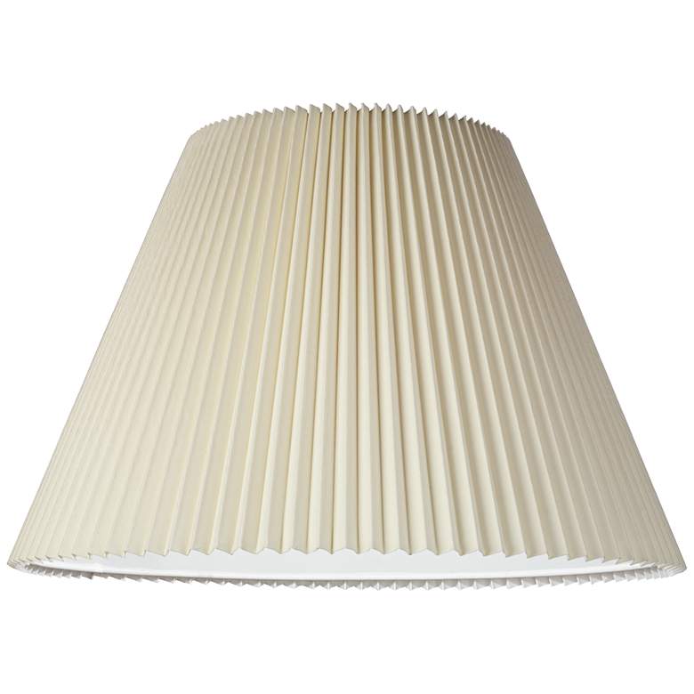 Image 3 Springcrest Beige Set of 2 Pleated Empire Shades 10.75x22x15.5 (Spider) more views